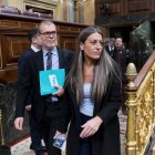 El diputado de Junts Josep Maria Cruset y la portavoz de Junts en el Congreso, Miriam Nogueras.