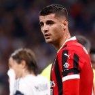 Álvaro Morata, en un partido con el Milan.