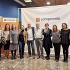 Concejales de Compromís de Paiporta con Joan Baldoví en un acto