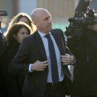 Luis Rubiales llega al juicio por el beso de Jenni Hermoso