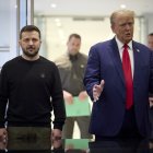 El presidente de Ucrania, Zelenski, y el de Estados Unidos, Donald Trump.