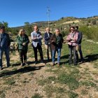 Miguel Barrachina, Conseller de Agricultura, durante su visita a Forcall