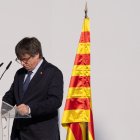 El prófugo Carles Puigdemont, en Barcelona