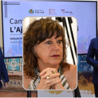 A la izquierda de la imagen, la portavoz de Compromís, María Fajardo, a la derecha, el alcalde socialista, José Benlloch y en el centro, la concejala de Compromís que denuncio las amenazas, Dora Saura.