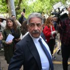 Miguel Ángel Revilla llegando a la conciliación con el emérito