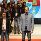 Miguel Ángel Gallardo y Pedro Sánchez, el pasado mes de enero en Plasencia.