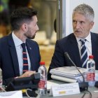 El ministro del Interior, Fernando Grande-Marlaska, y el secretario de Estado de Seguridad, Rafael Pérez.