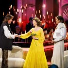 La reina Silvia de Suecia en la televisión.