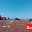 Dispositivo desplegado en la zona del Faro de Sardina.