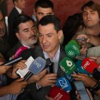 El presidente de la Junta de Andalucía, Juanma Moreno en Málaga.
