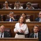 La secretaria general del PP, Cuca Gamarra, interviene durante una sesi.