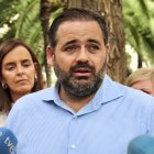 El presidente del PP de Castilla-La Mancha, Paco Núñez, junto a la vicesecretaria del PP, Carmen Fúnez.