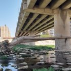 Estado actual del nuevo cauce del rio Turia tras haber pasado ya más de ocho meses de la dana