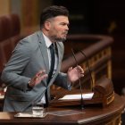 El portavoz de ERC en el Congreso, Gabriel Rufián, interviene durante un pleno extraordinario, en el Congreso de los Diputados, a 9 de julio de 2025