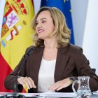 La ministra Portavoz, Pilar Alegría, durante una rueda de prensa posterior a la reunión del Consejo de Ministros