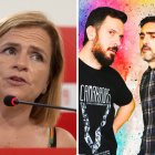 La delegada del Gobierno en la Comunidad Valenciana, Pilar Bernabé, y Los Meconios que quiere censurar