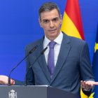 El presidente del Gobierno, Pedro Sánchez, comparece ante los medios de comunicación para hacer balance del curso político.