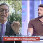 Alfonso Serrando hablando de fruta con Víctor Gutiérrez