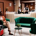 Recepción de hotel.