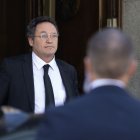 El fiscal general del Estado, Álvaro García Ortiz, sale del Tribunal Supremo tras declarar como imputado.