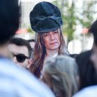 Cartel de Begoña Gómez en los juzgados de Plaza Castilla, el pasado 6 de octubre.