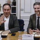 Juanfran Pérez Llorca en la junta de portavoces de las Cortes Valencianas
