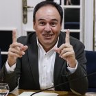 Juanfran Pérez Llorca en la junta de portavoces de las Cortes Valencianas