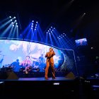 David Bisbal, durante un concierto.