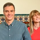 Pedro Sánchez y Begoña Gámez, el 23 de julio de 2023.
