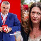 El exsecretario general del PSOE, Santos Cerdán, y la fontanera del PSOE, Leire Díez.
