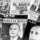 La muerte de Franco en las portadas.