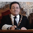 Álvaro García Ortiz, presidiendo la toma de posesión de Carmen Eiró como nueva Fiscal Superior de Galicia,