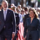 El Rey Felipe VI, y la alcaldesa de Valencia, María José Catalá, llegan a la entrega de la 37ª Edición de los 'Premios Rei Jaume I',
Rober Solsona / Europa Press
25/11/2025