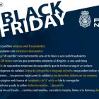Consejos de la Policía Nacional del "Black Friday"