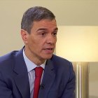 Pedro Sánchez en la entrevista con Gemma Nierga