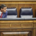 El presidente del Gobierno, Pedro Sánchez, durante una sesión en el Congreso.