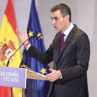 Sánchez presentando el Plan Auto 2030