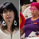 La ministra de Igualdad, Ana Redondo, y un prototipo de Charo