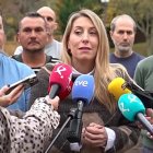 La presidenta de la Junta de Extremadura y candidata del PP, María Guardiola en Hervás Cáceres)