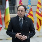 El presidente de la Generalitat Valenciana, Juanfran Pérez Llorca, en los actos del Día de la Constitución