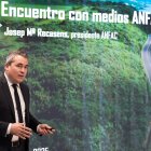 José María Recasens, presidente de Anfac, en el encuentro con los medios dic 2025