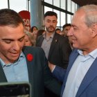 El presidente de la Diputación de Lugo, José Tomé, con Pedro Sánchez