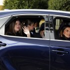 La Familia Real llegan al Palacio El Pardo, el 22 de noviembre de 2025.