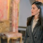 La Reina Letizia durante la reunión del Patronato de la Fundación Princesa de Girona,