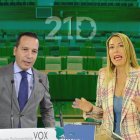 Candidatos a la Asamblea de ExtremaduraFernández Calle (Vox) y Maria Guardiola (PP)