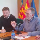 Andrés Campos y Jesús Ros, esta mañana en el Ayuntamiento de Torrent.