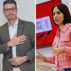 El alcalde de Almussafes, Toni González, y Diana Morant