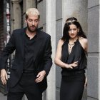 David Broncano y Rosalía, llegando a La Revuelta.