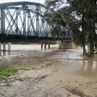 Ell río Guadalhorce a su paso por Cártama en una tromba del mes de diciembre.