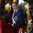 El Rey Felipe durante la Pascua Militar, en el Palacio Real, este 6 de enero de 2026.